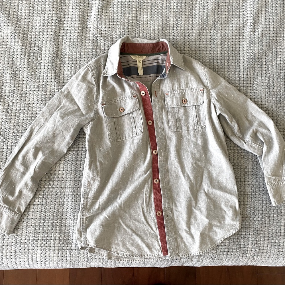 Matilda Jane boys button down shirt size 8 vguc